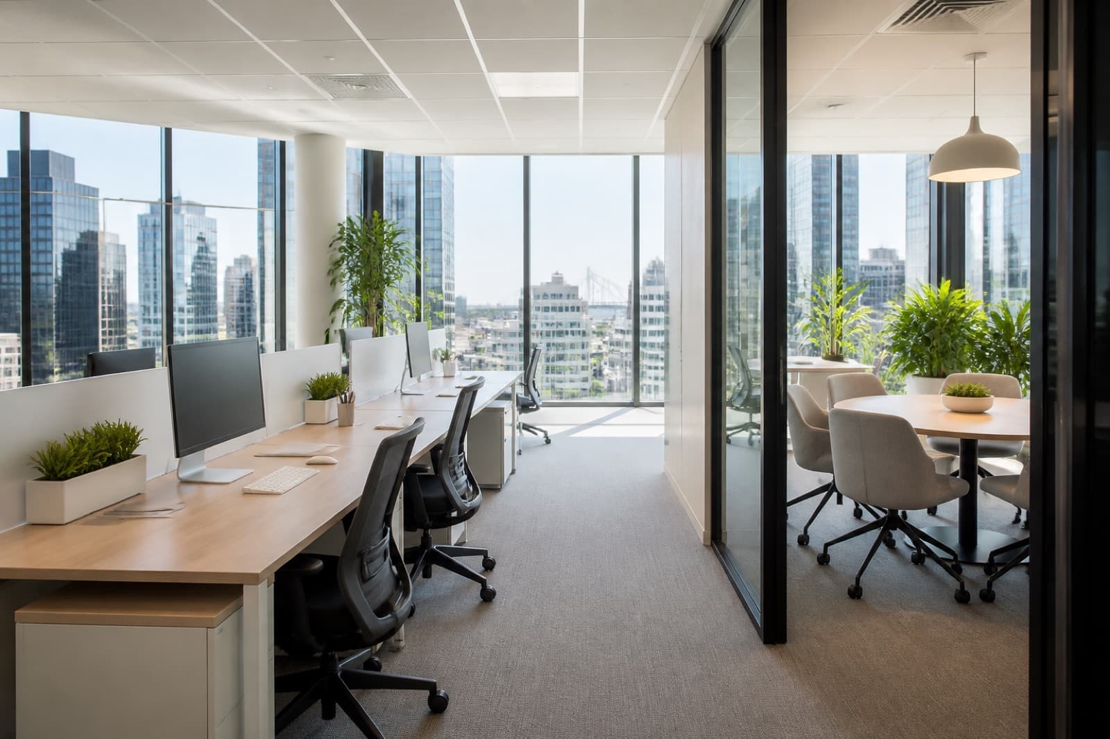 Bright modern Brisbane commercial workspace